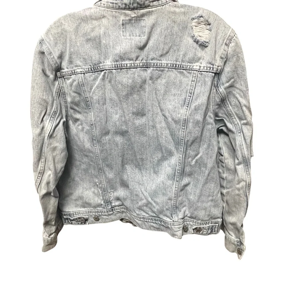 Old Navy Women's Distressed Blue Jean Jacket XL 100% Cotton - Picture 2 of 7